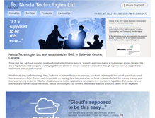Tablet Screenshot of nesda.ca