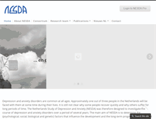 Tablet Screenshot of nesda.nl